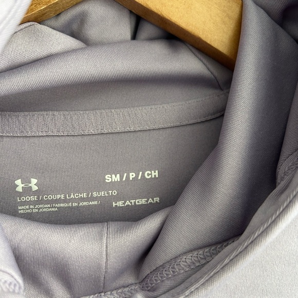 UNDER ARMOUR womens small light purple hooded running top - Picture 6 of 6